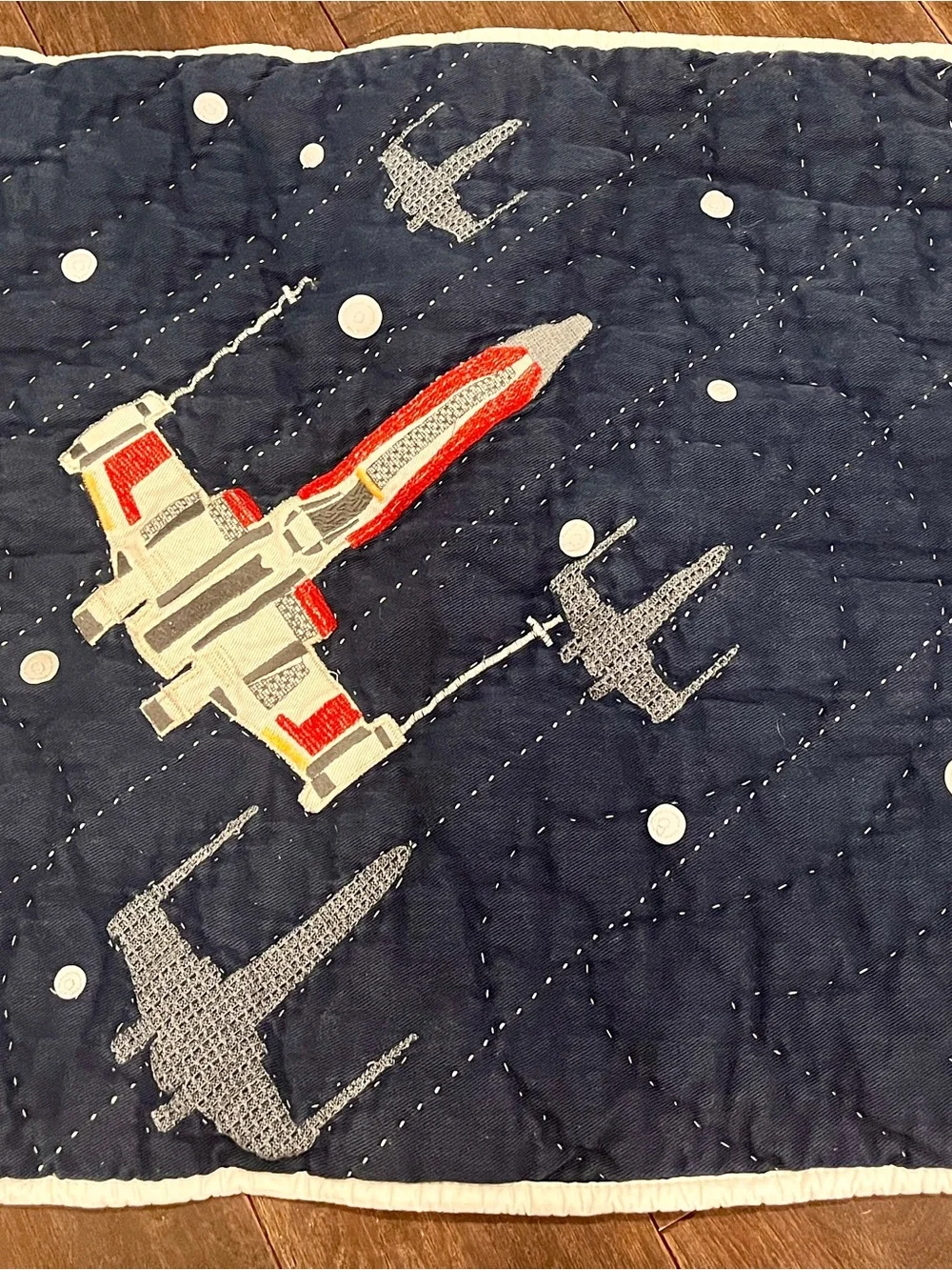 Pottery Barn Kids Star Wars Millennium Falcon Death Star Twin Quilt & Sham